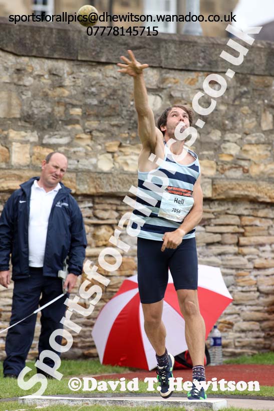 Senior mens shot putt, EAP International Combined Events, Hexham Northumberland. Photo: David T. Hewitson/Sports for All Pics